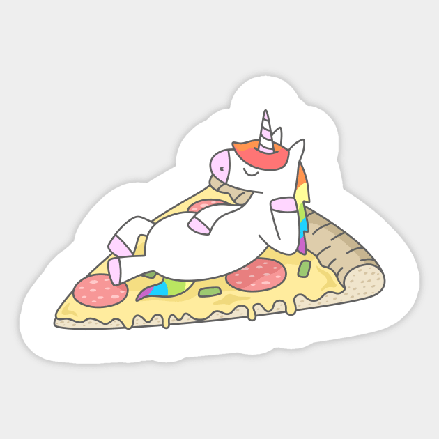 Unicorn Pizza Sticker by sombrasblancas